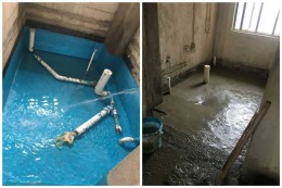 【南宁星艺装饰】荣和千千树127平欧式风格工地实景图