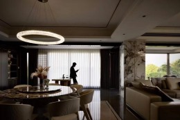 【南宁星艺装饰】西‮御派‬江｜235m²大平‮全层‬案设计完工实景