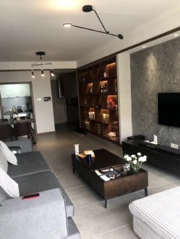 【南宁居立方装饰】万达茂120平现代风格家装实景图