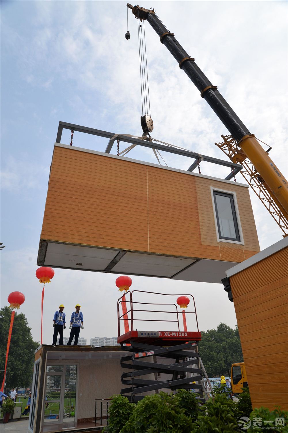 3d模块化建筑亮相邯郸 不到3小时建成一两层别墅